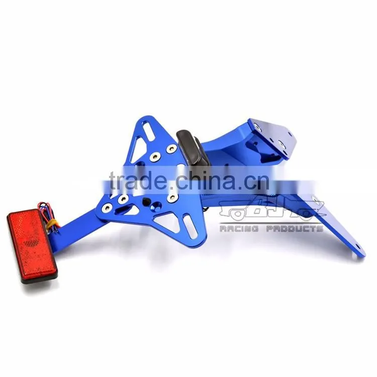 BJ-LPL-TMAX001 Motorcycle CNC Aluminum Tail Tidy Lisence Plate Bracket Blue for Yamaha T MAX 530 2013-2015