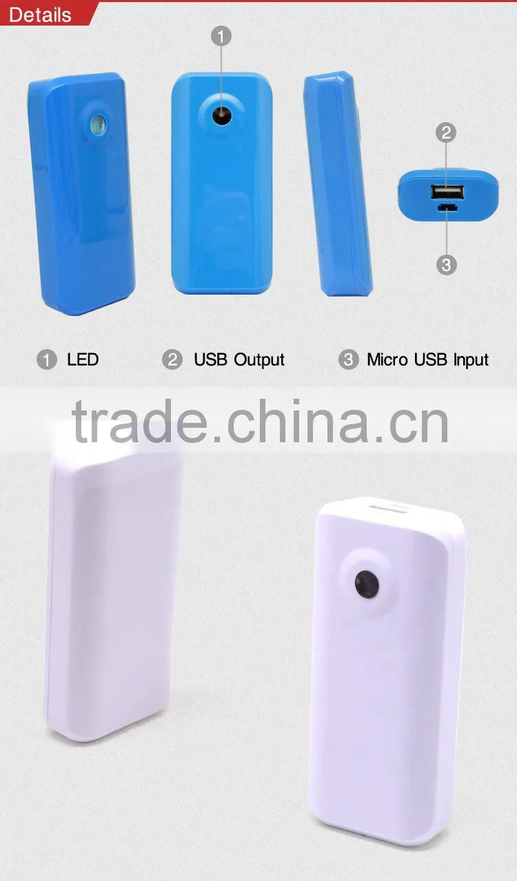 low price 18650 battery minion portable power bank 4000mah