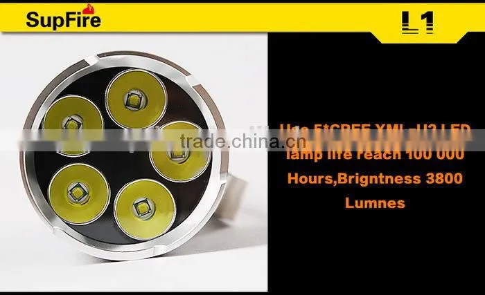 SupFire 3800lumen model L1 led hand lamp