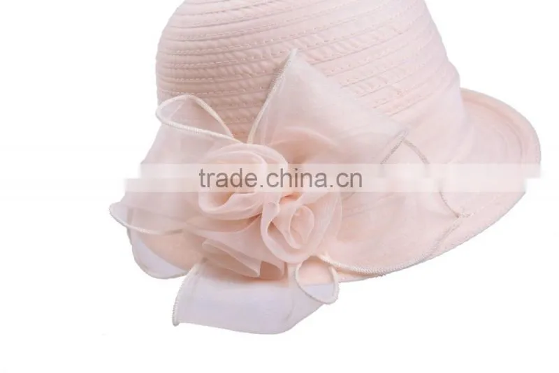 Silk Stitching Hat China Supplier Wholesale Bowler Hat Lady Hat