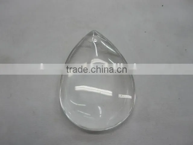 natural clear crystal teardrop pendant or facet customized