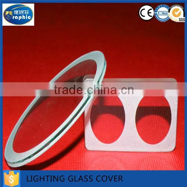 Clear polished edge cut toughened glass panel for sale