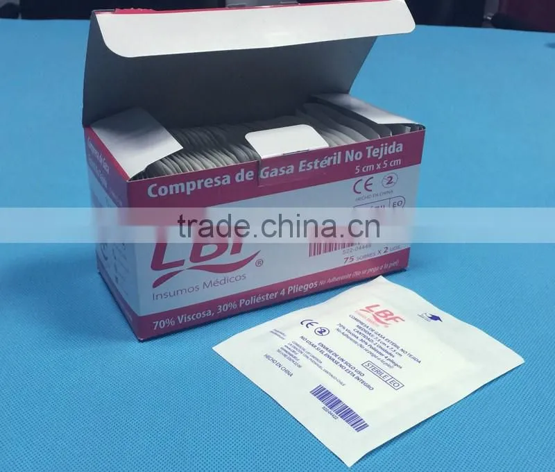 Non-Woven Dressing Pad, Low allergy adhesive