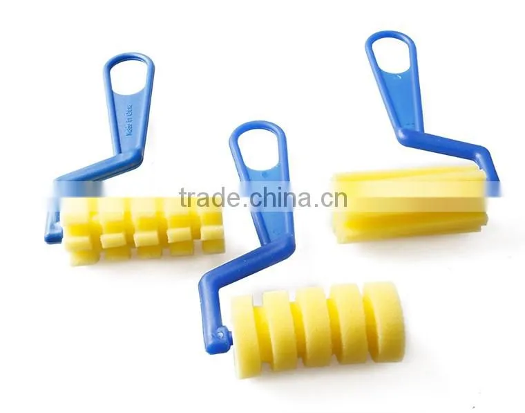 Cheap School Supplies Plastic Handle Spong Paint Roller For Kids Diy