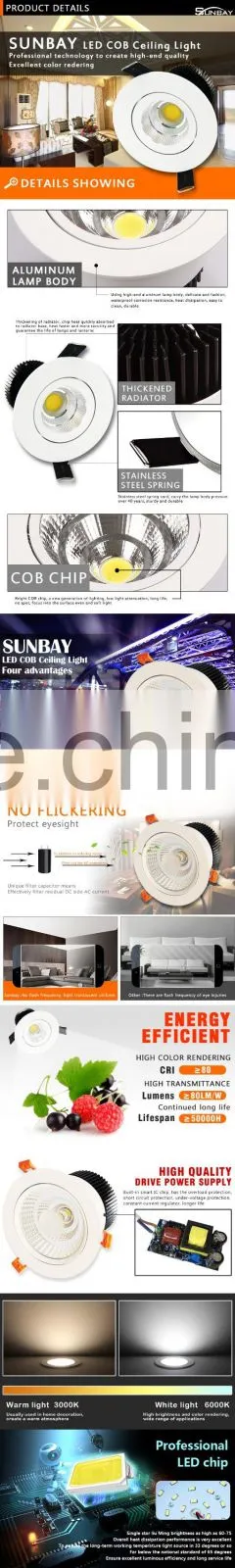 90mm led ceiling lights 7w leds round ceiling lights