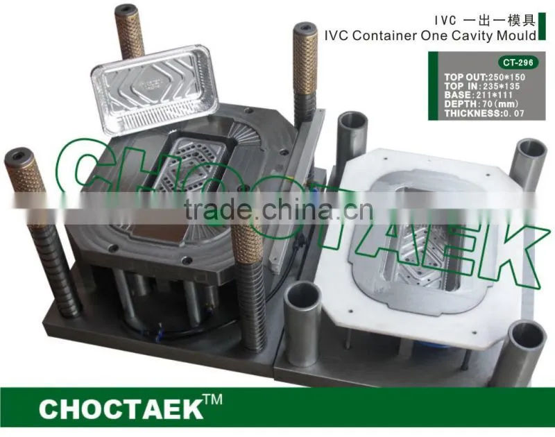 IVC aluminium foil container one cavity molds