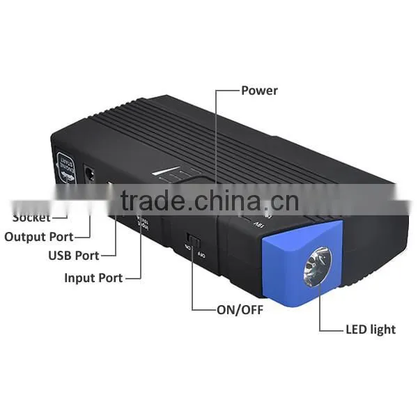 sunpow 13600mAh Multi-Function Car Battery booster 12v car jump starter for gasoline diesel engine with Air compressor