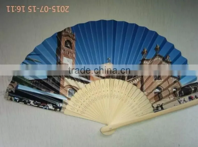 Personalized foldable bamboo fans