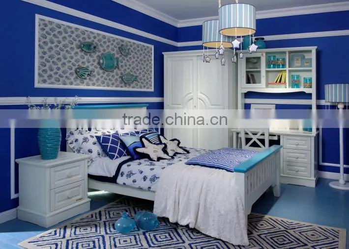 European New Design Modern Style Wood Bunk Bed For Sale