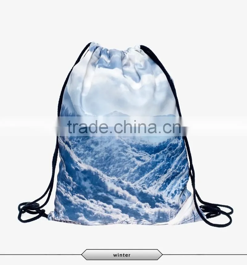Digital Printing nylon fabric shopping bags,backpack ,drawstring bag ,customized CMYK printing is welcome