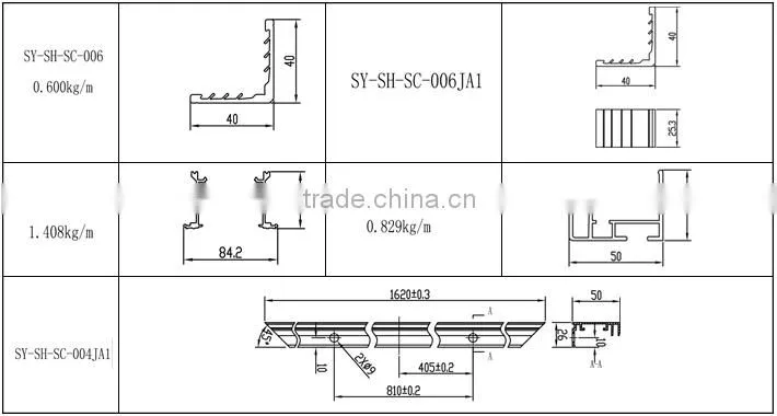 OEM Aluminum picture frame from white board