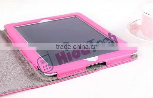 2011 Hot ,for ipad 2 case,horizontal leather Case for apple ipad 2,for Tablet pc leather case with stand