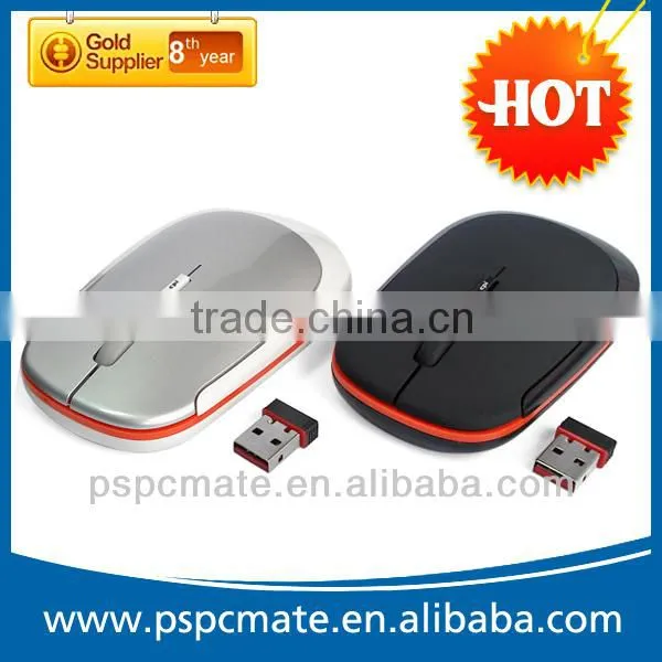 Slim Black Bluetooth Wireless Mouse,2.4Ghz