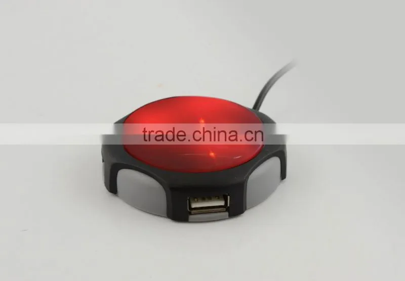 Creative Style USB2.0 Hub with 4 Ports Can Print Logo on Webkey Button as Promotional Gifts