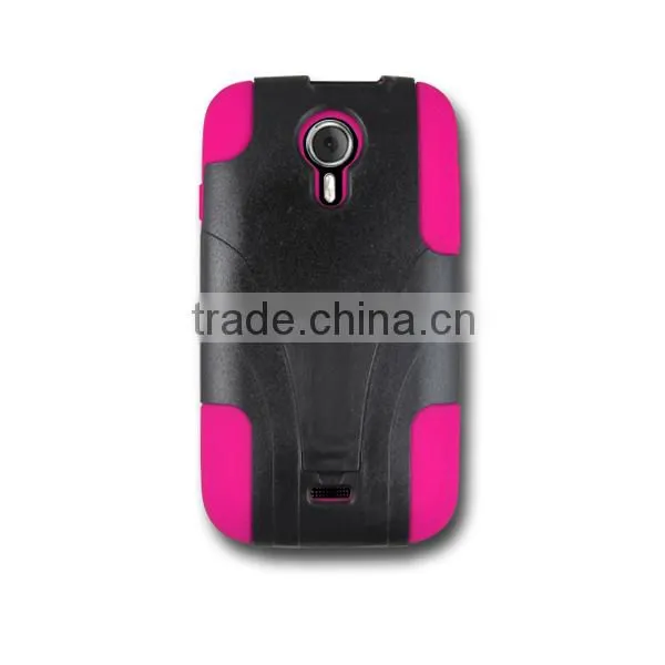 T-Stand Dual Layer Armor Case With Kick Stand For BLU 5.0