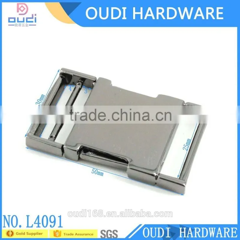 High Quality Metal Release Buckle For BackPack Metal Buckle For Dog Collar Metal Adjuster Release Buckle