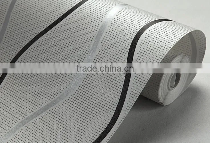 Latest designer interior decoration modern curve wave wallpaper