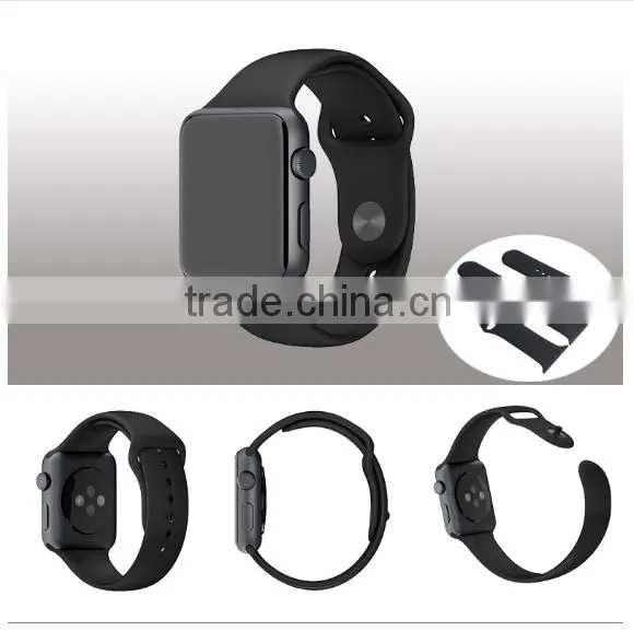 HOT Factory price 38mm/42mm Colorful Silicon Watch Strap for Apple Watch