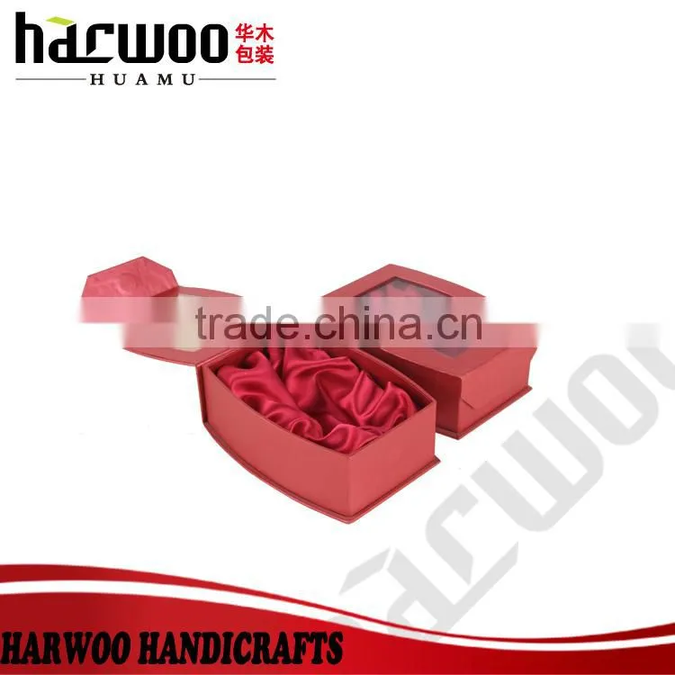 Hot popular paper perfume packaging case with clear lid