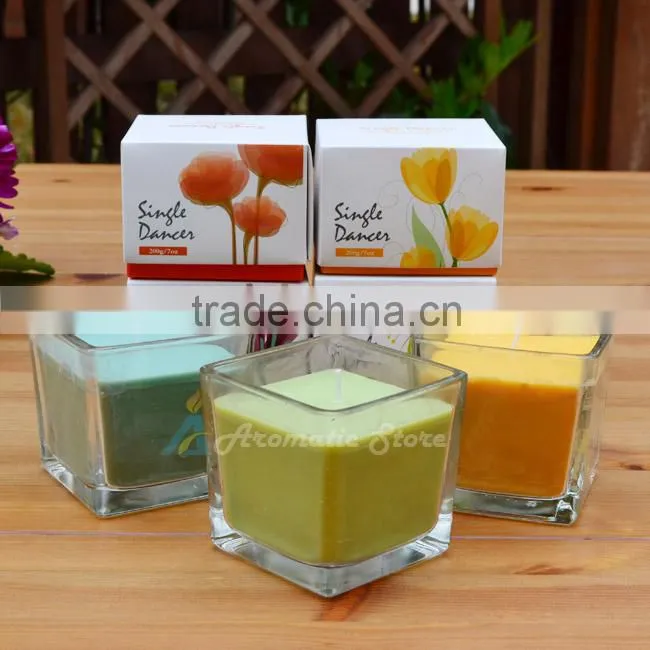 200G Wholesale soy candles in glass jar