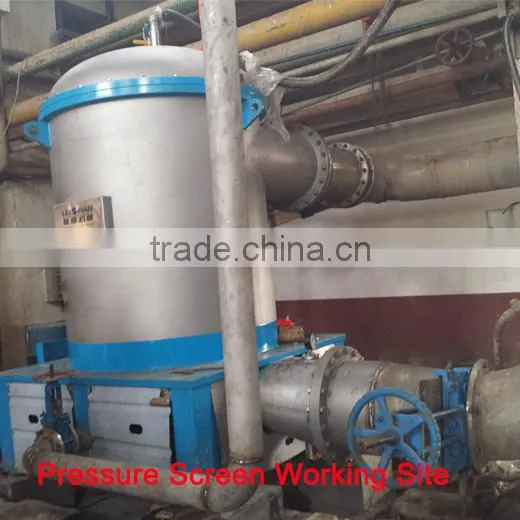 Inflow type pressure screen for pulp and paper machine