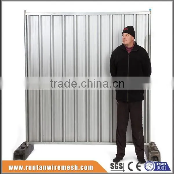 Construction Sites Colorbond Solid Steel Temporary event hoarding fence