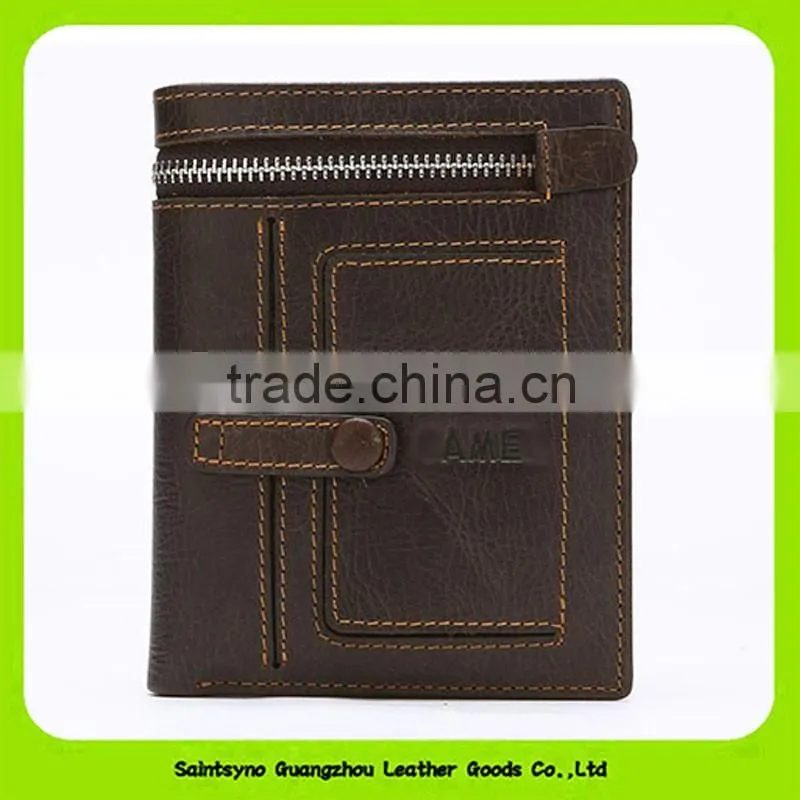 16902 Best workmanship men leather wallet manufacturer