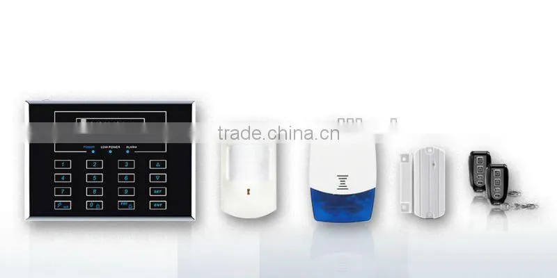 House PSTN burglary alarm system Can be pre-stored with up to five groups of telephone numbers dialed in sequence in emergency