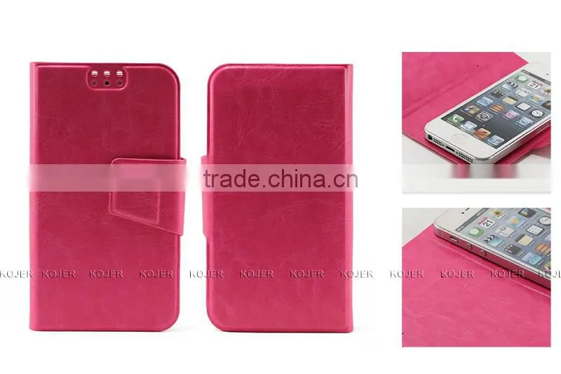 Hot universal flip leather case for mobile phone