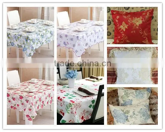 hot selling polyester fabric/mini matt flower printed fabric for table cloth