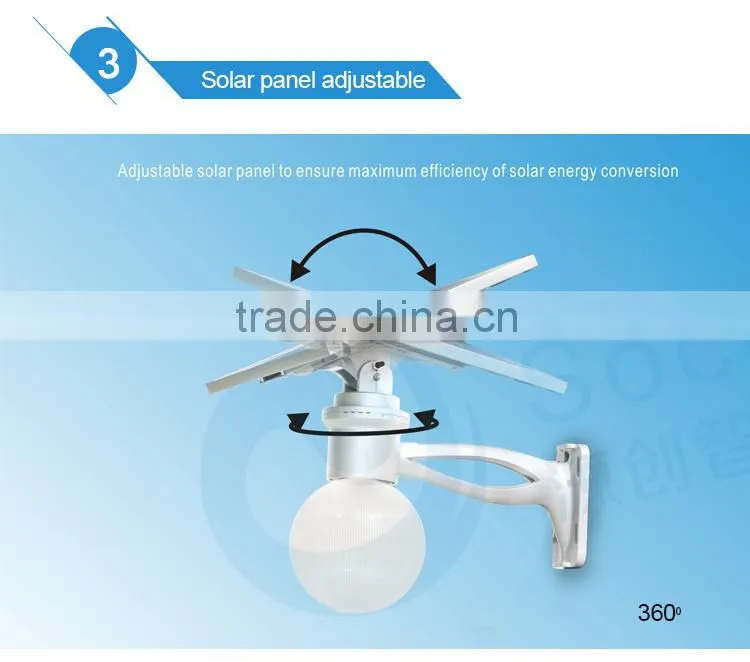 4W 8W 12W all in one LED solar garden light, solar courtyard light, solar villa light