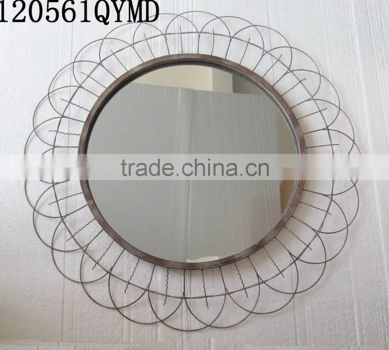 French style flower shaped classic antique mirrors