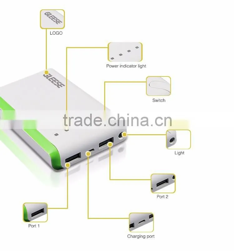 Smart mobile power bank Portable laptop custom power bank 6600mAh