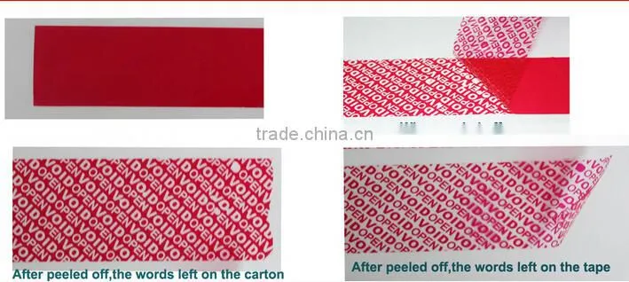 2015 hot sale tamper evident security sealing tape