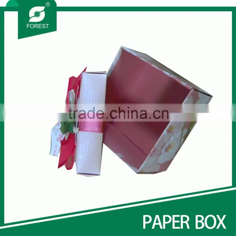 Gift ring box gift paper box with rinbon