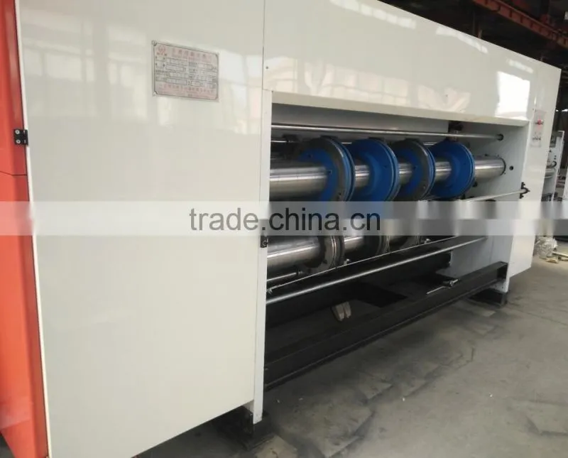 good quality corrugated box printing slotter die cutter with stacker machine