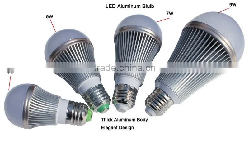 3W Silver Aluminum LED Bulb