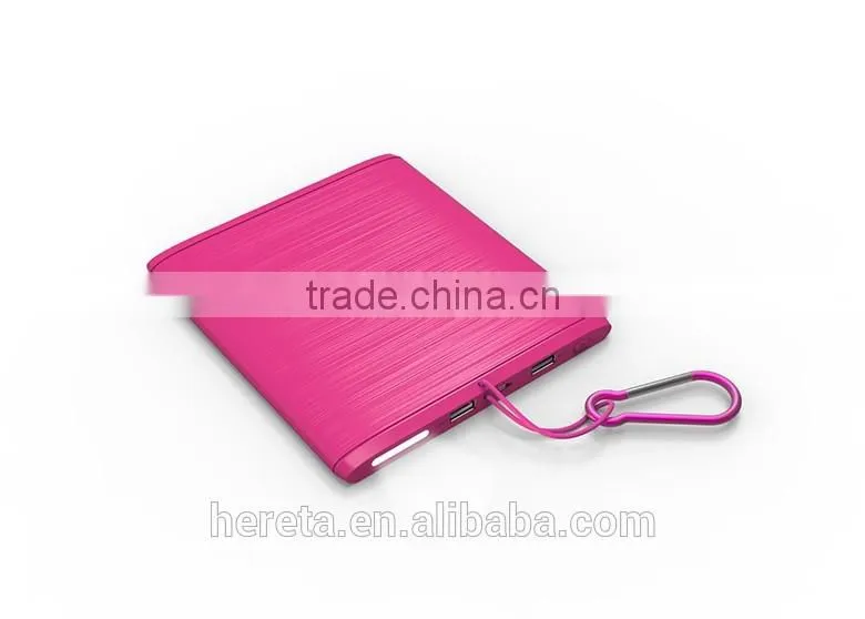 Newest style 30000mah dual usb portable solar panel power bank