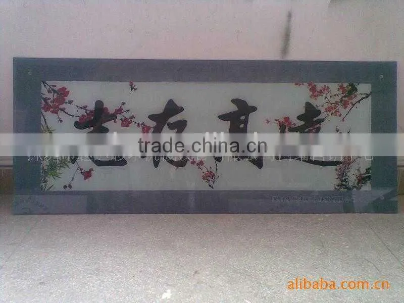 Multicolor flatbed print logo in glass bottle CMYK with CISS