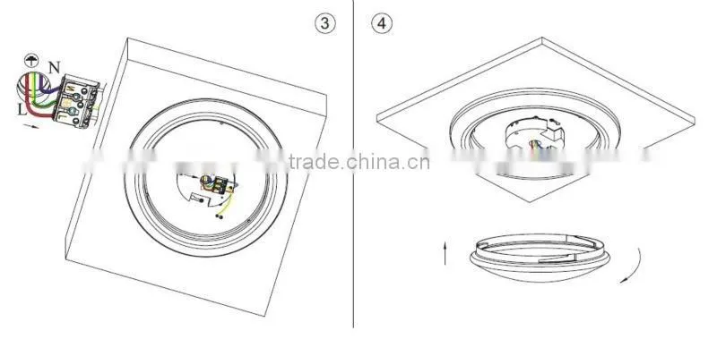 Chrome nickle polished led bulkhead light