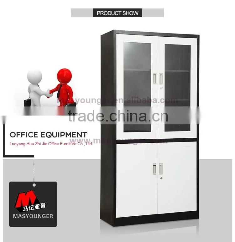 promotion products! factory direct sale storage glass door steel cupboard