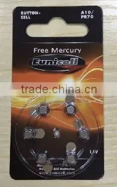Zinc Air Battery Type 1.4V Hearing Aid Batteries