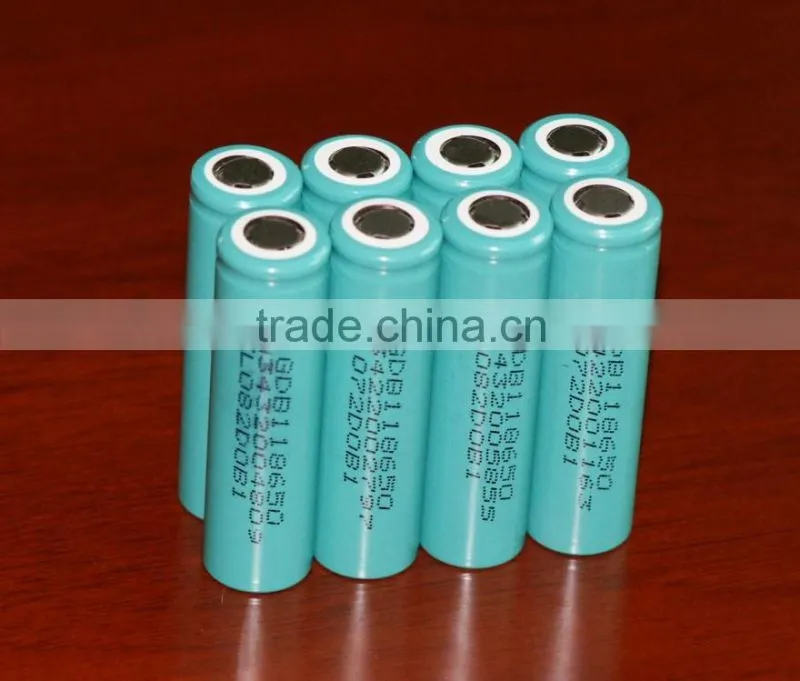ICR18650 li-ion battery 2200mAh or 2000mAh battery