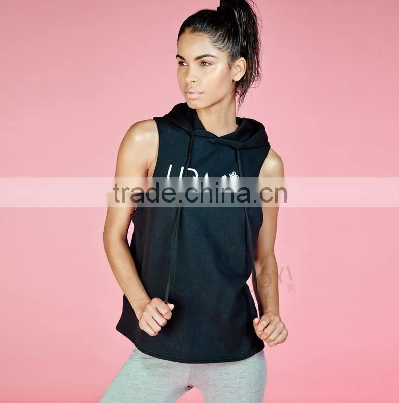 custom womens fashion pullover gym hoodie without pockets
