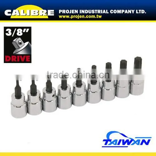 CALIBRE 6-19mm 1/2"Dr 8pc Hex Bit Set