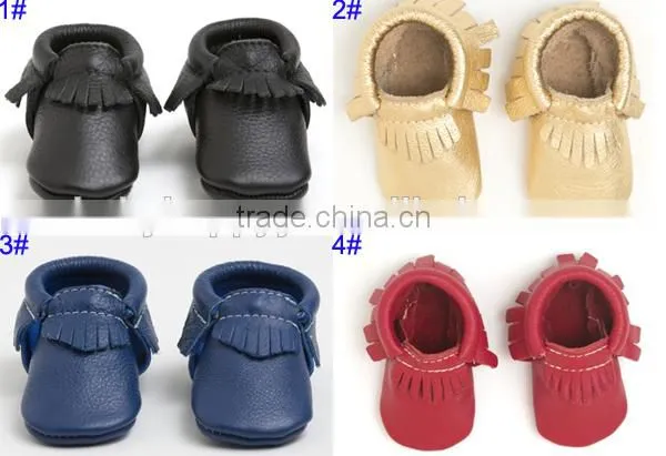 new style leather baby moccasins shoes