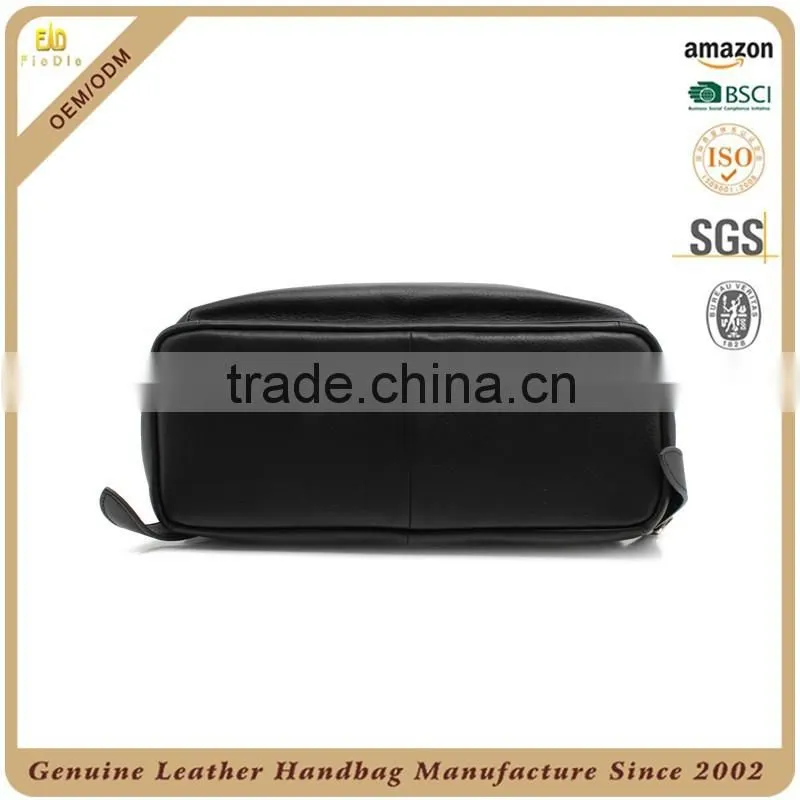 CSS1597-001 Low price Black leather laptop backpack bag