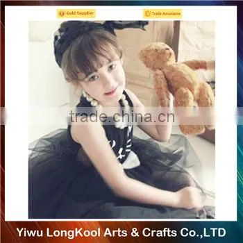 High quality christmas cute girl wedding dress black baby tutu dress