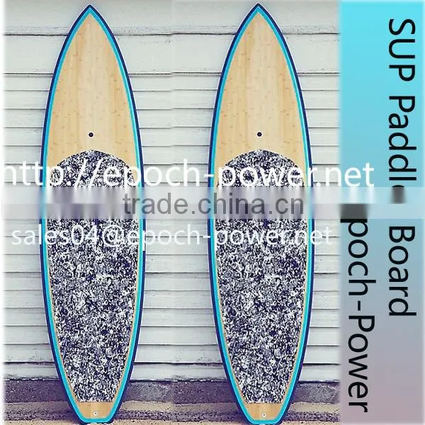 2015 Hot sale half bamboo sup stand up paddle board surfboard