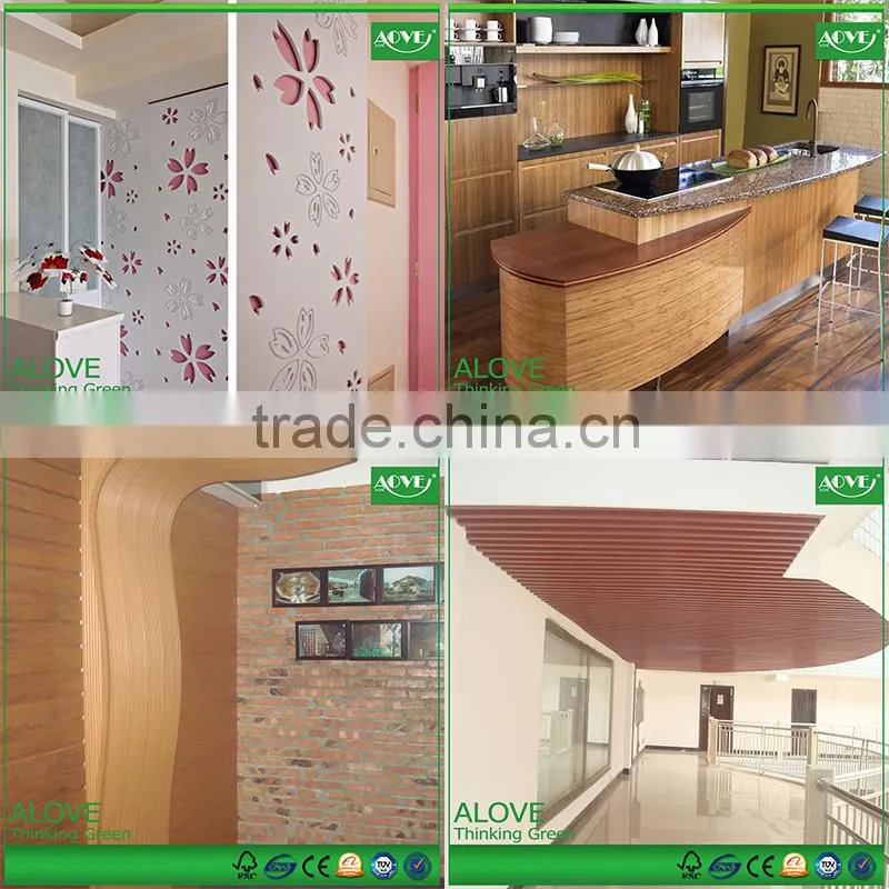 Colorful pvc building material interior/exterior /nailed /planing